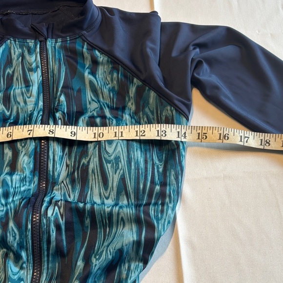 All in motion Blue and Black Long Sleeve Swimsuit - Picture 9 of 11